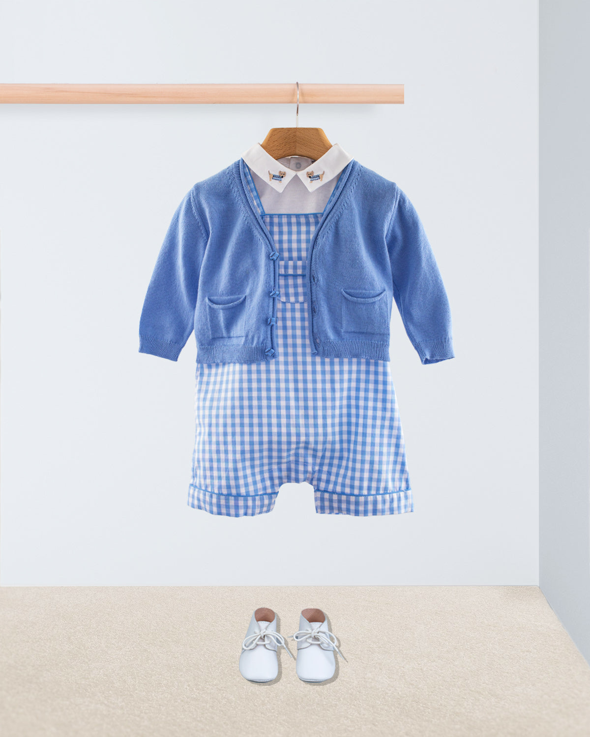 Starboard Blue Large Gingham Shortall